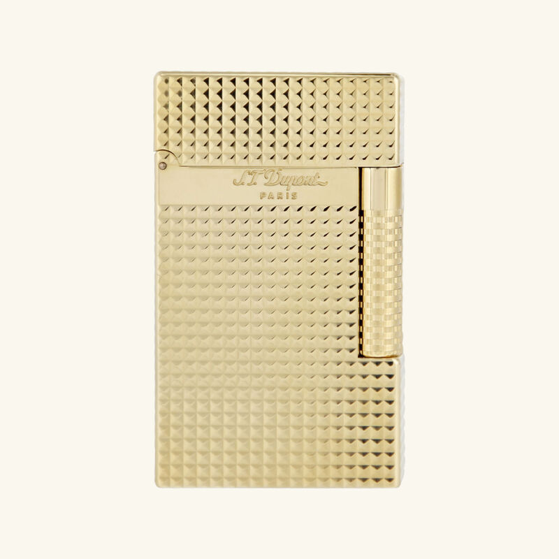 Le New Grand Dupont Diamond Head Lighter Gold st dupont le new grand dupont diamond head lighter gold