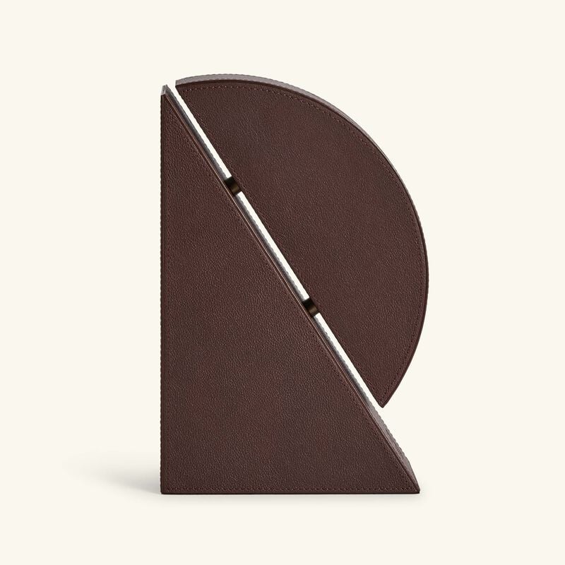 Cubist Right Bookend Brown assouline cubist right bookend brown