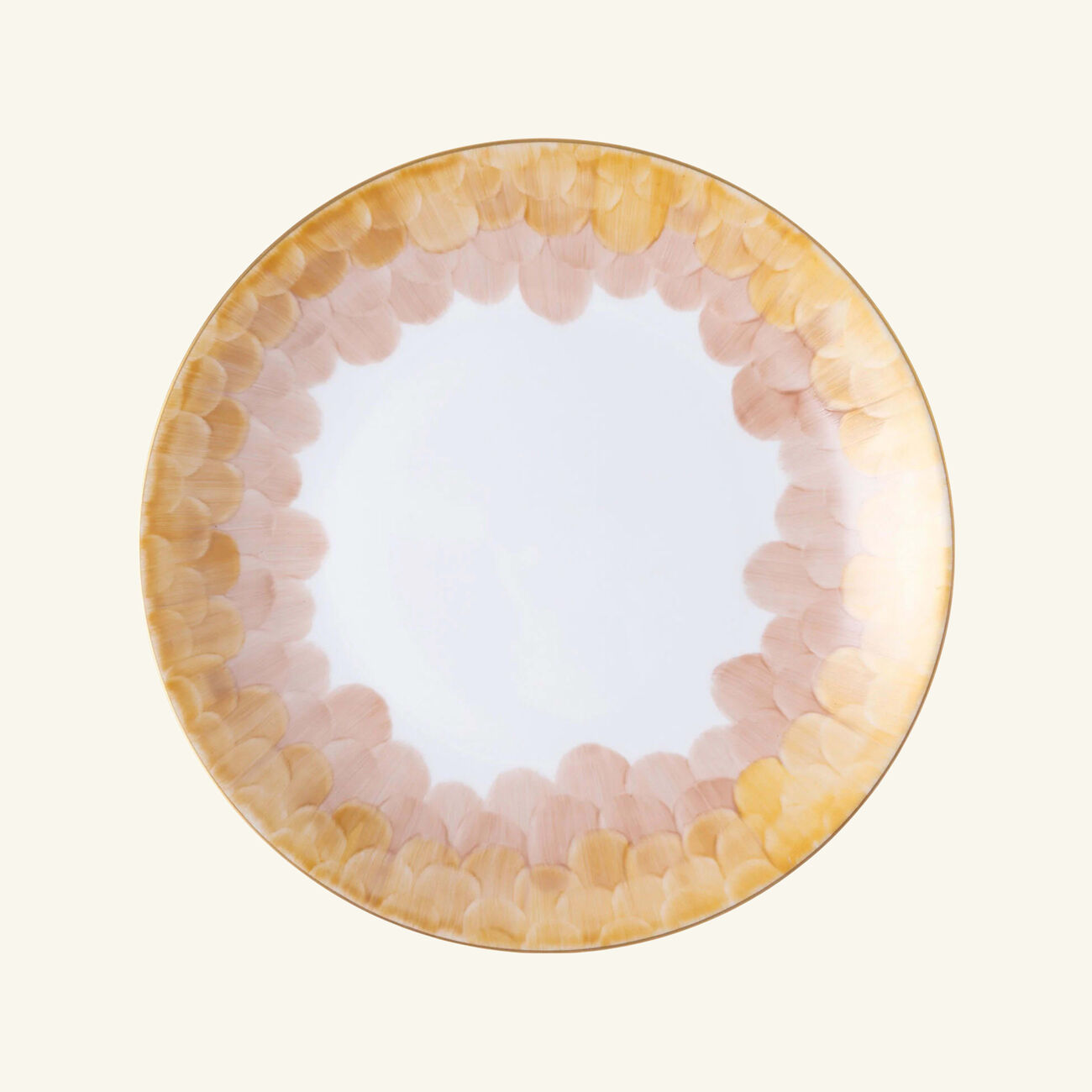 Cercle D'écailles Dinner Plate Round Pink 26cm marie daage cercle d cailles dinner plate round pink 26cm