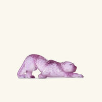 لاليك منحوتة نمر زيلا صغيرة وردية