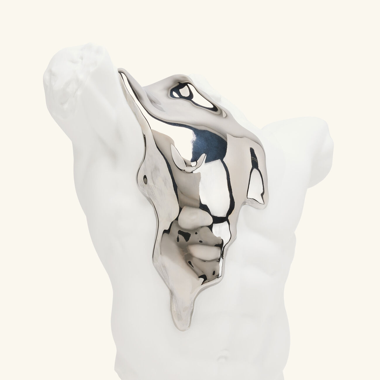 lladro eternal fluidity male sculpture medium white