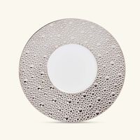 برناردو فنجان الشاي إكيوم بلاتين مع صحنه أبيض