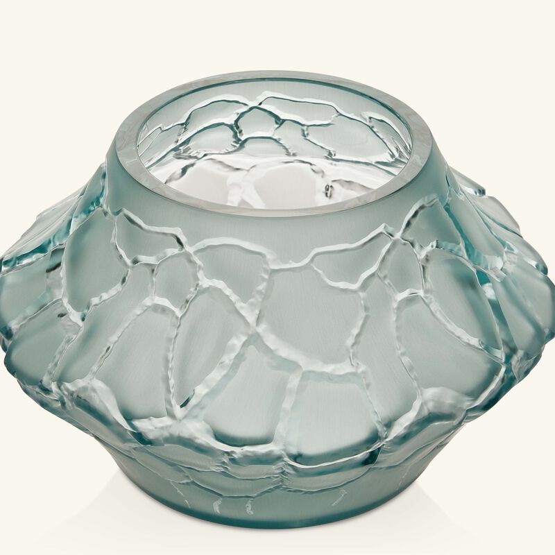 Terramineral Caldera Vase Votive Round Mini Blue lalique terramineral caldera vase votive round mini blue