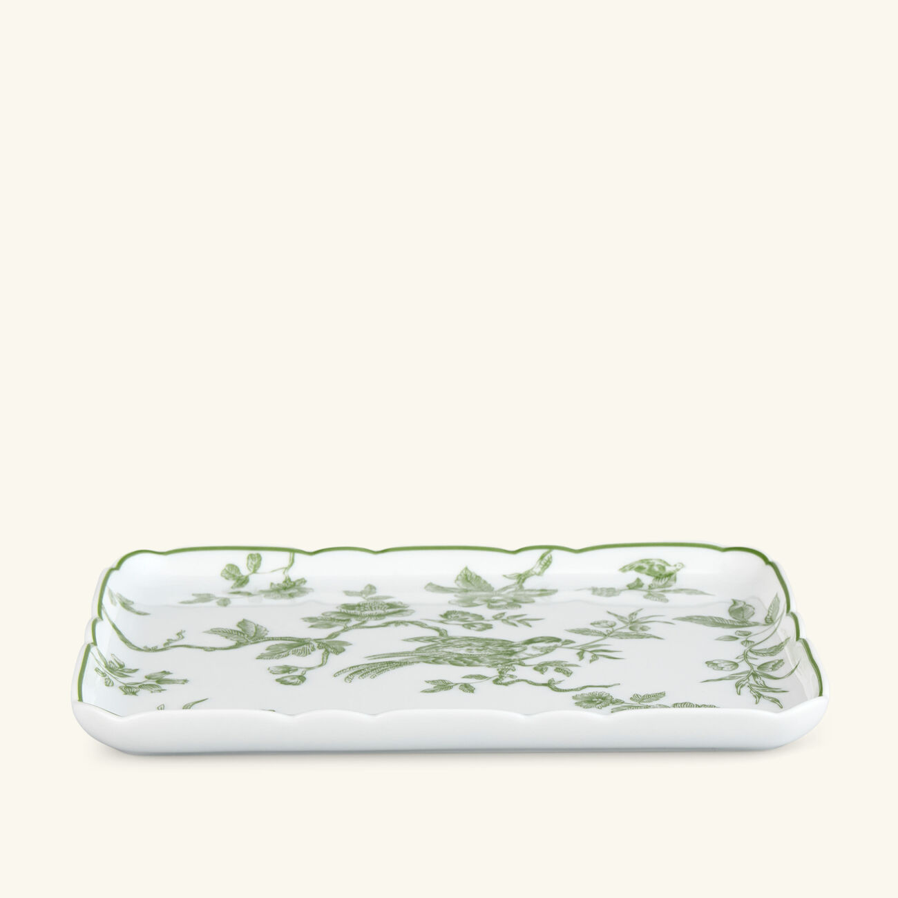 Albertine Serving Plate Regtangular Green bernardaud albertine serving plate regtangular green