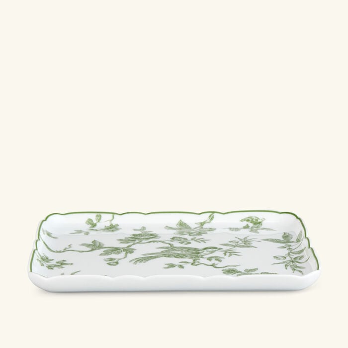 Albertine Serving Plate Regtangular Green bernardaud albertine serving plate regtangular green
