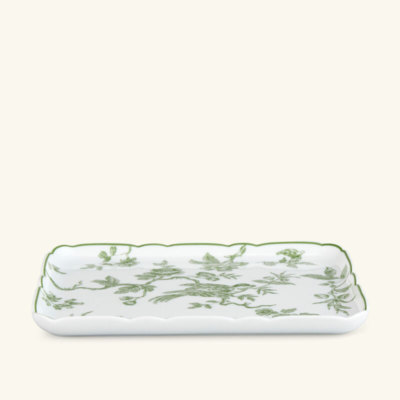 Albertine Serving Plate Regtangular Green bernardaud albertine serving plate regtangular green