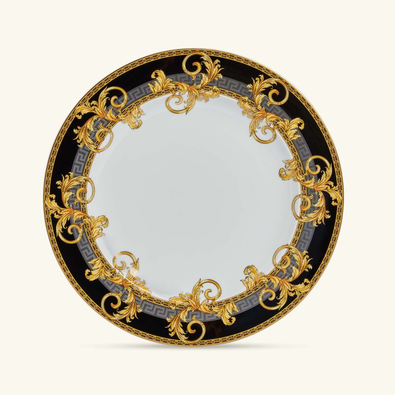 فيرساتشي طبق الطعام برستيج جالا دائري أسود 27 سم