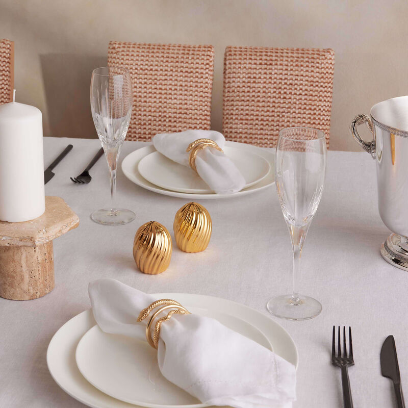 l objet ripple spice jewels salt and pepper shakers gold set of 2