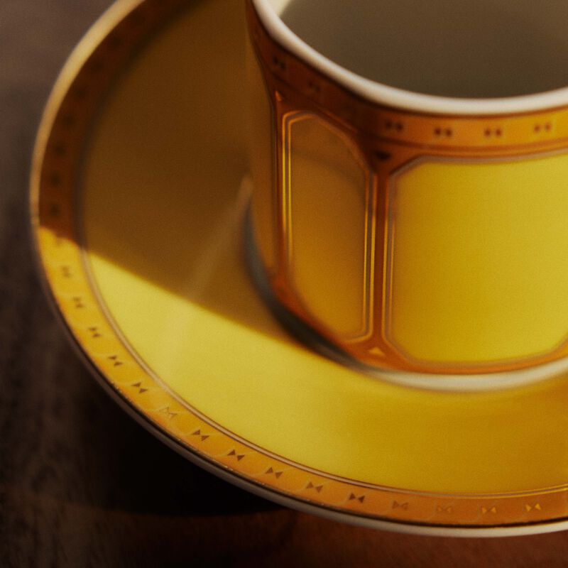 روزنتال فنجان القهوة سيغنوم جونكيل مع صحنه أصفر