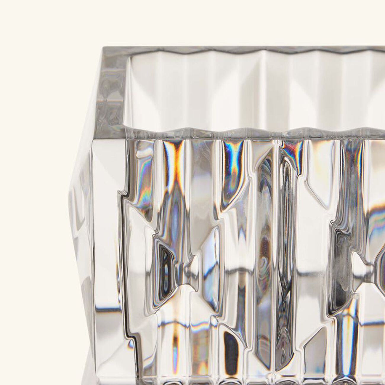 باكارا مزهرية لوكسور مستطيلة صغيرة شفافة