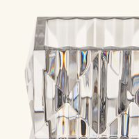 باكارا مزهرية لوكسور مستطيلة صغيرة شفافة