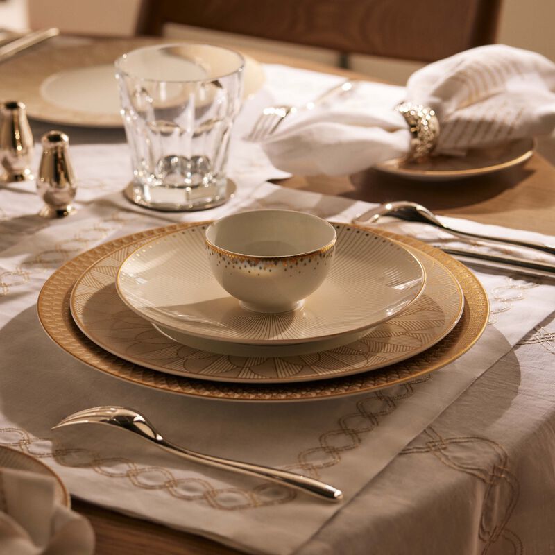 هافيلاند طقم سوفل دور المؤلف من وعائين للحساء باللون الذهبي 9 سم