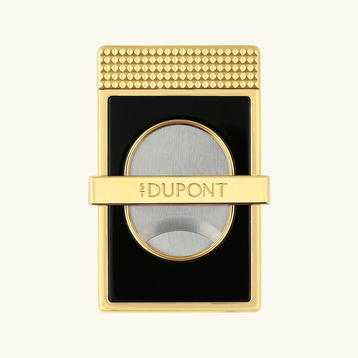 st dupont cigar stand slim cigar cutter gold