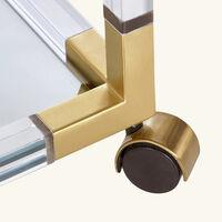 Jacques Bar Cart Clear jonathan adler jacques bar cart clear