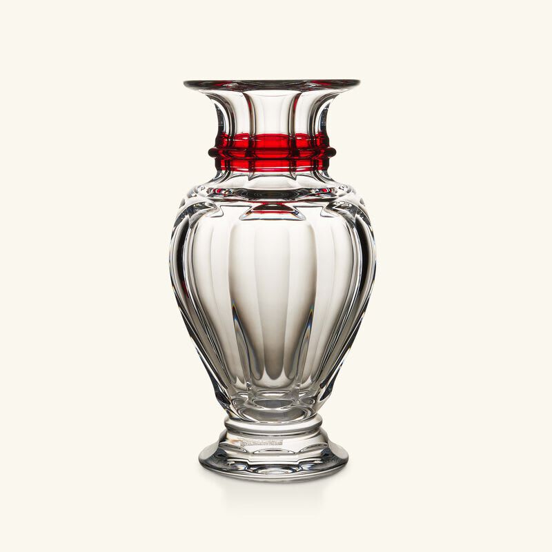 baccarat harcourt vase medium red
