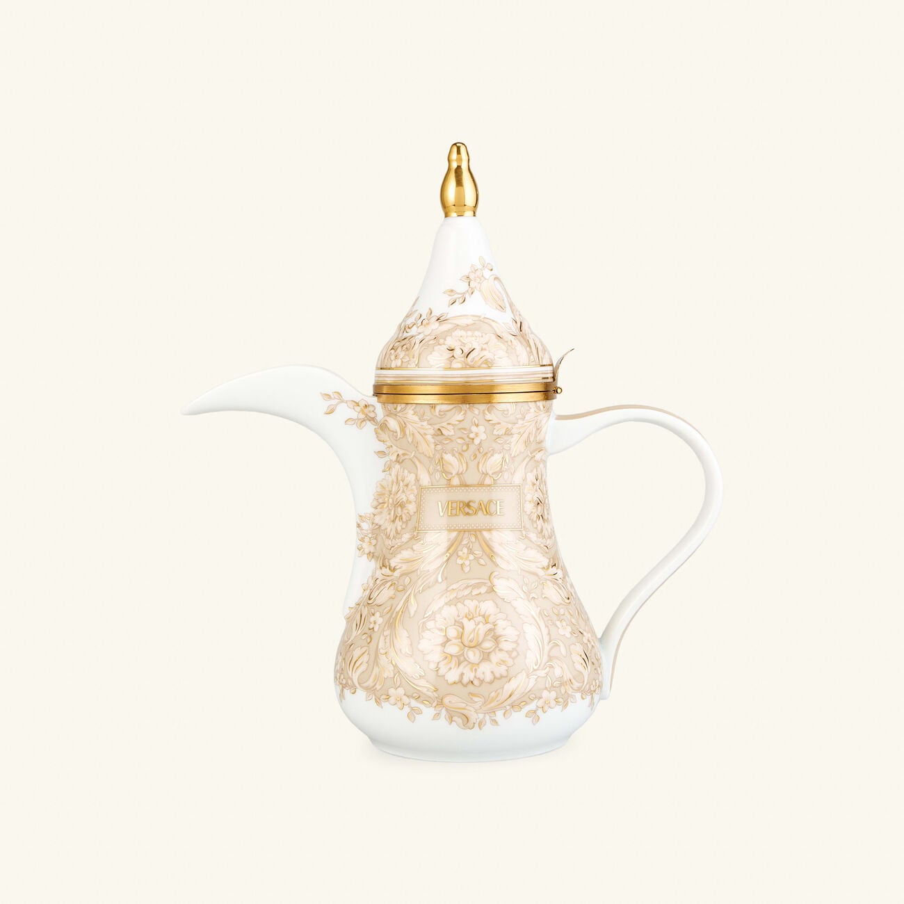 Barocco Coffee Pot Beige versace barocco coffee pot beige
