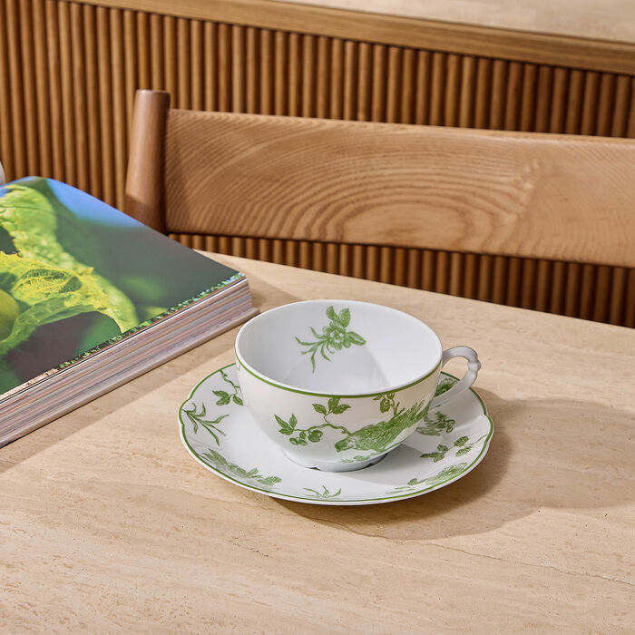 Albertine Tea Cup & Saucer Green bernardaud albertine tea cup saucer green