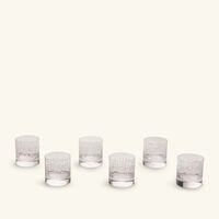 Thuluth Drinking Glass Clear 410ml Set of 6 dimlaj thuluth drinking glass clear 410ml set of 6