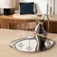 جورج جنسن صينية التقديم كوبرا بيضاوية شفافة