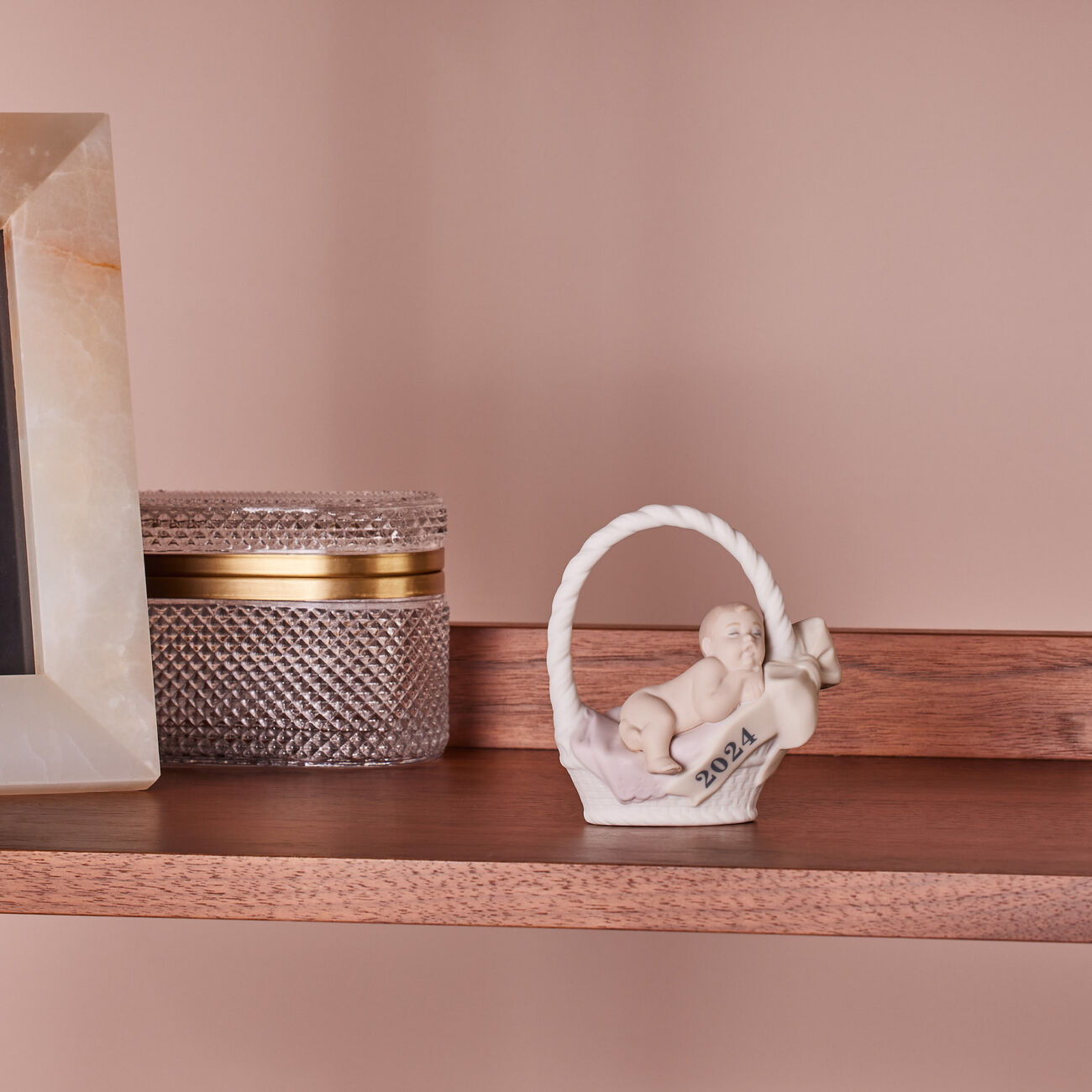 lladro born in 2024 girl figurine small white