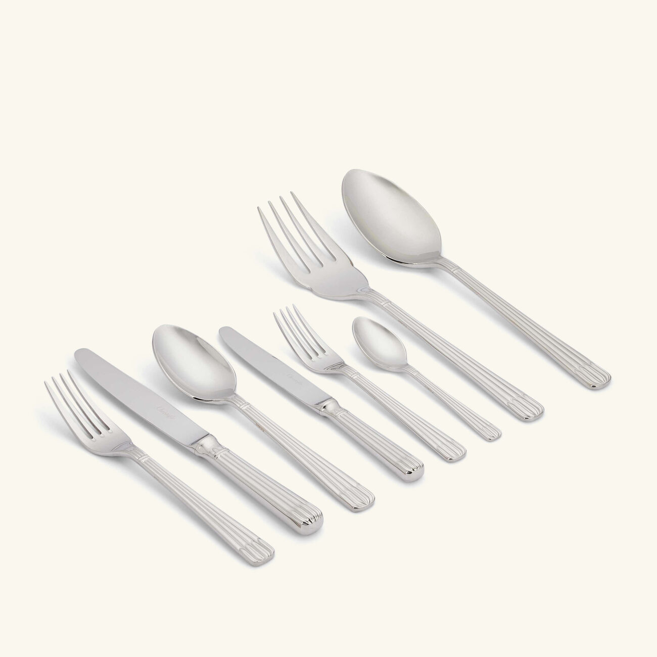 christofle osiris flatware set 75 pieces stainless steel