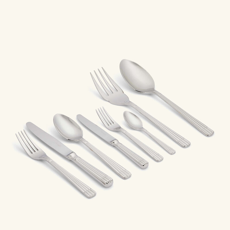 christofle osiris flatware set 75 pieces stainless steel