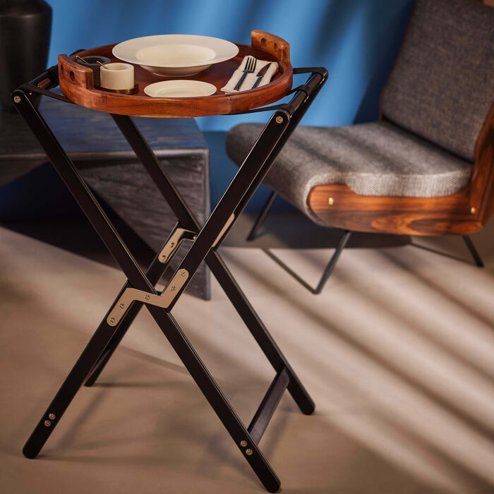 ralph lauren home wyatt gavin tray stand black