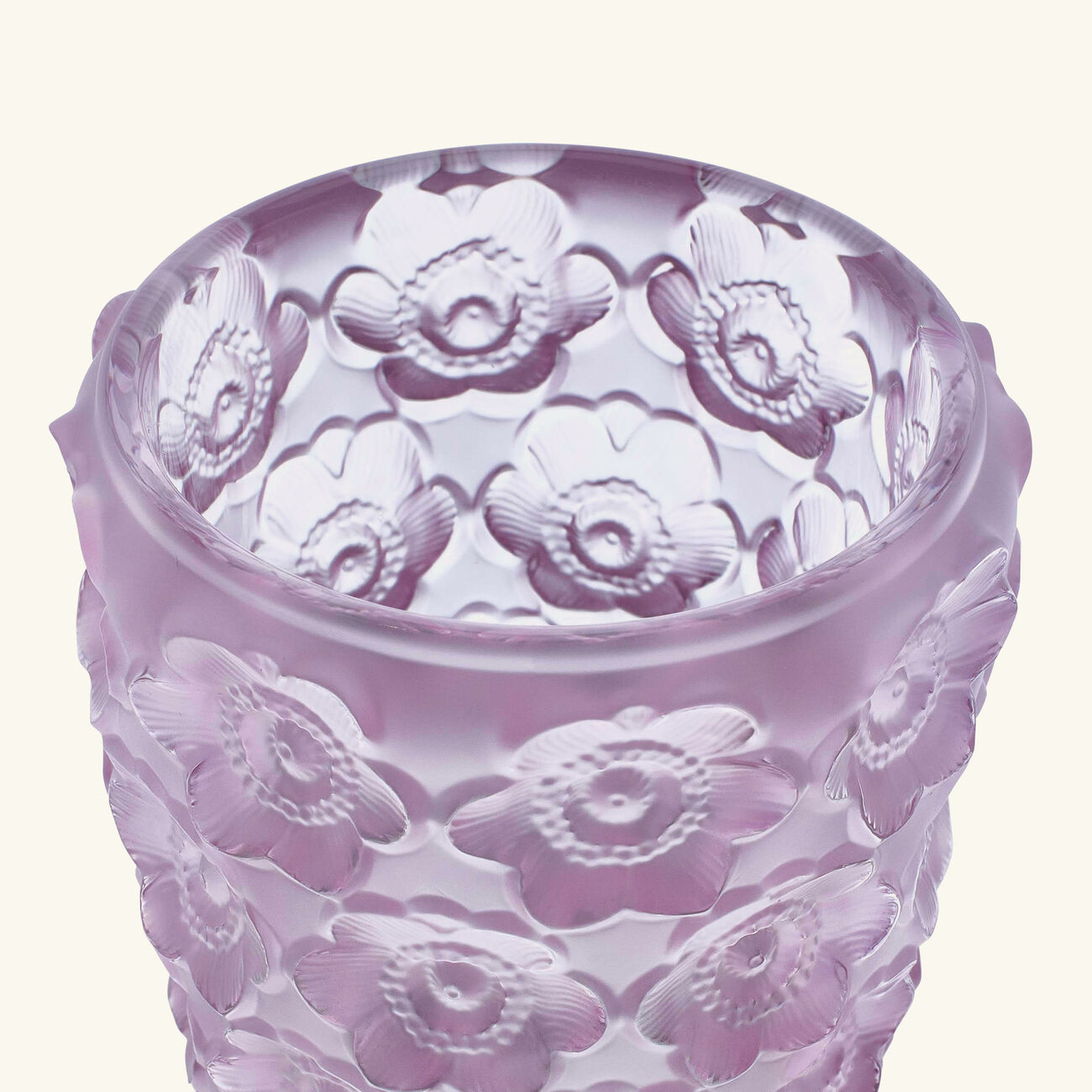 Anemones Votive Mini Pink lalique anemones votive mini pink