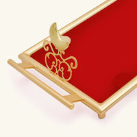 Extravaganza Serving Tray Rectangular Large Red villari extravaganza serving tray rectangular large red