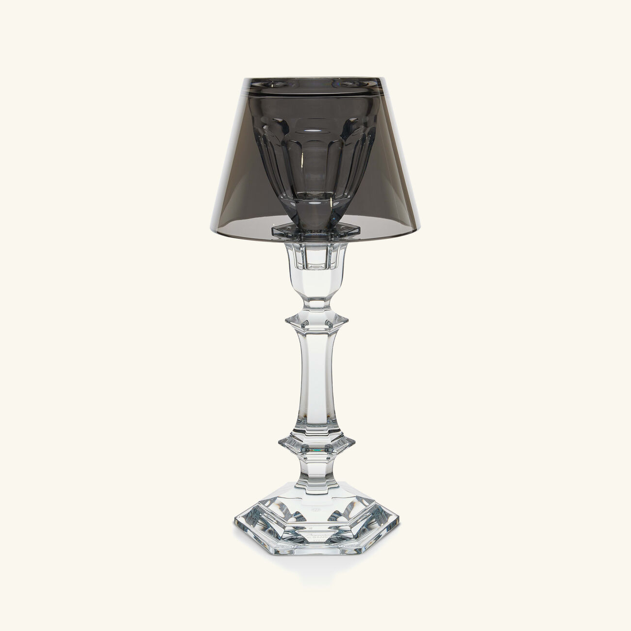 baccarat our fire candle holder silver