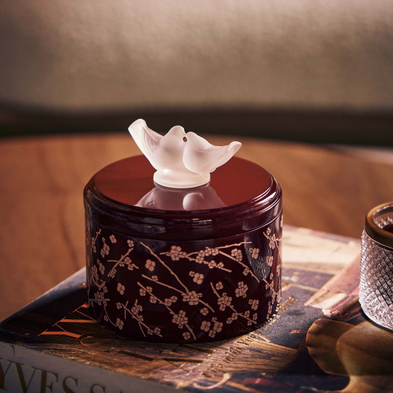Fleurs De Cerisier Box Burgundy lalique fleurs de cerisier box burgundy