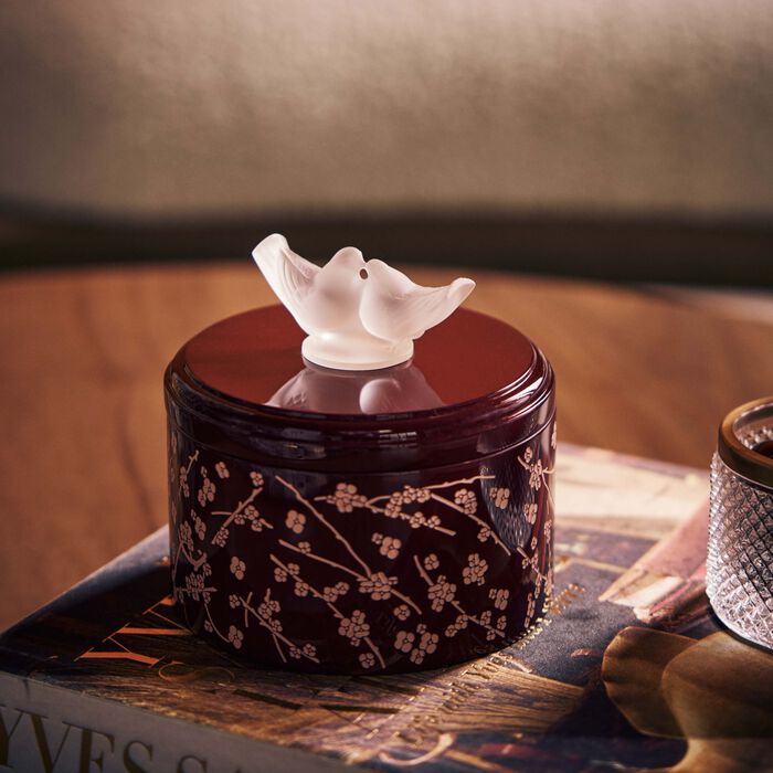 Fleurs De Cerisier Box Burgundy lalique fleurs de cerisier box burgundy