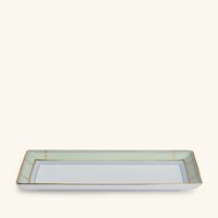 جينوري 1735 طبق ديفا المستطيل للتقديم باللون الأخضر 29 سم