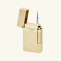 Le New Grand Dupont Diamond Head Lighter Gold st dupont le new grand dupont diamond head lighter gold