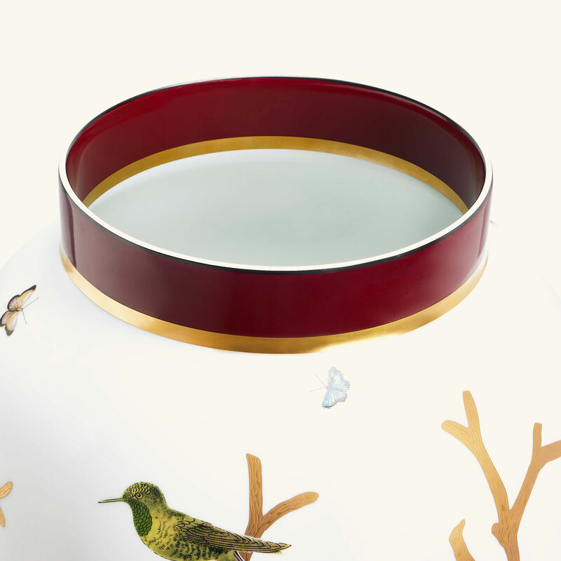 bernardaud aux oiseaux vase large gold limited edition