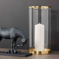 Modern Hurricane Candle Holder Large Gold ralph lauren home modern hurricane candle holder large gold