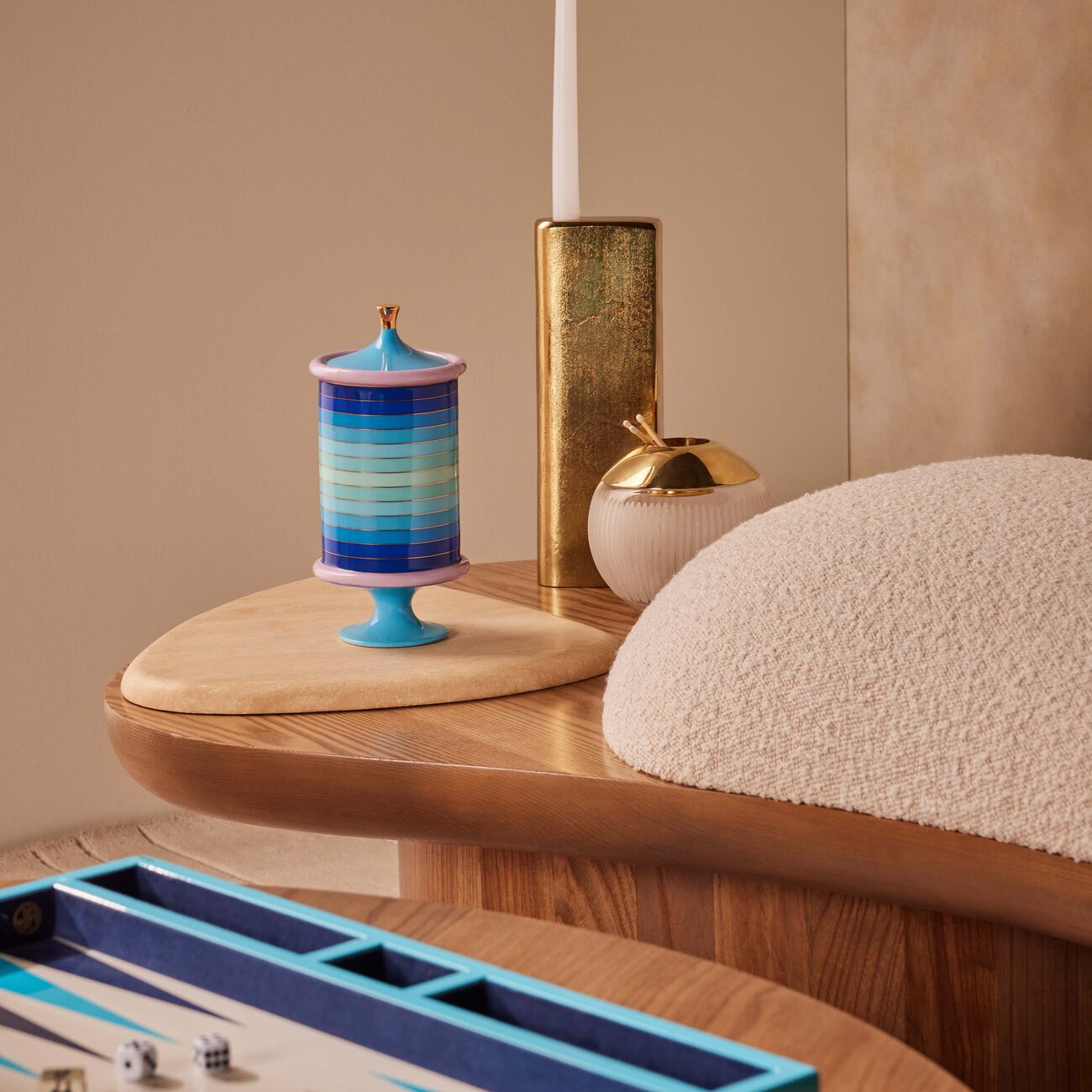 Scala Canister Stripe jonathan adler scala canister stripe