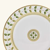 bernardaud constance dessert plate round green 19cm