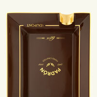 منفضة بادرون مستطيلة كبيرة بنية اللون اس تي دوبون منفضة بادرون مستطيلة كبيرة بنية اللون