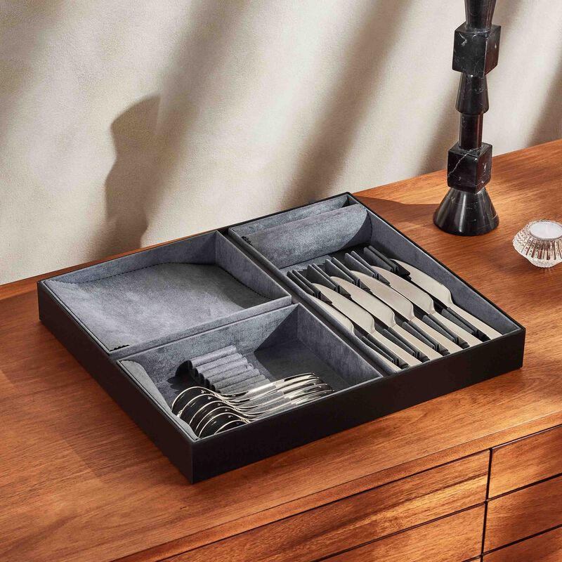 christofle infini flatware set 24 pieces silver plated