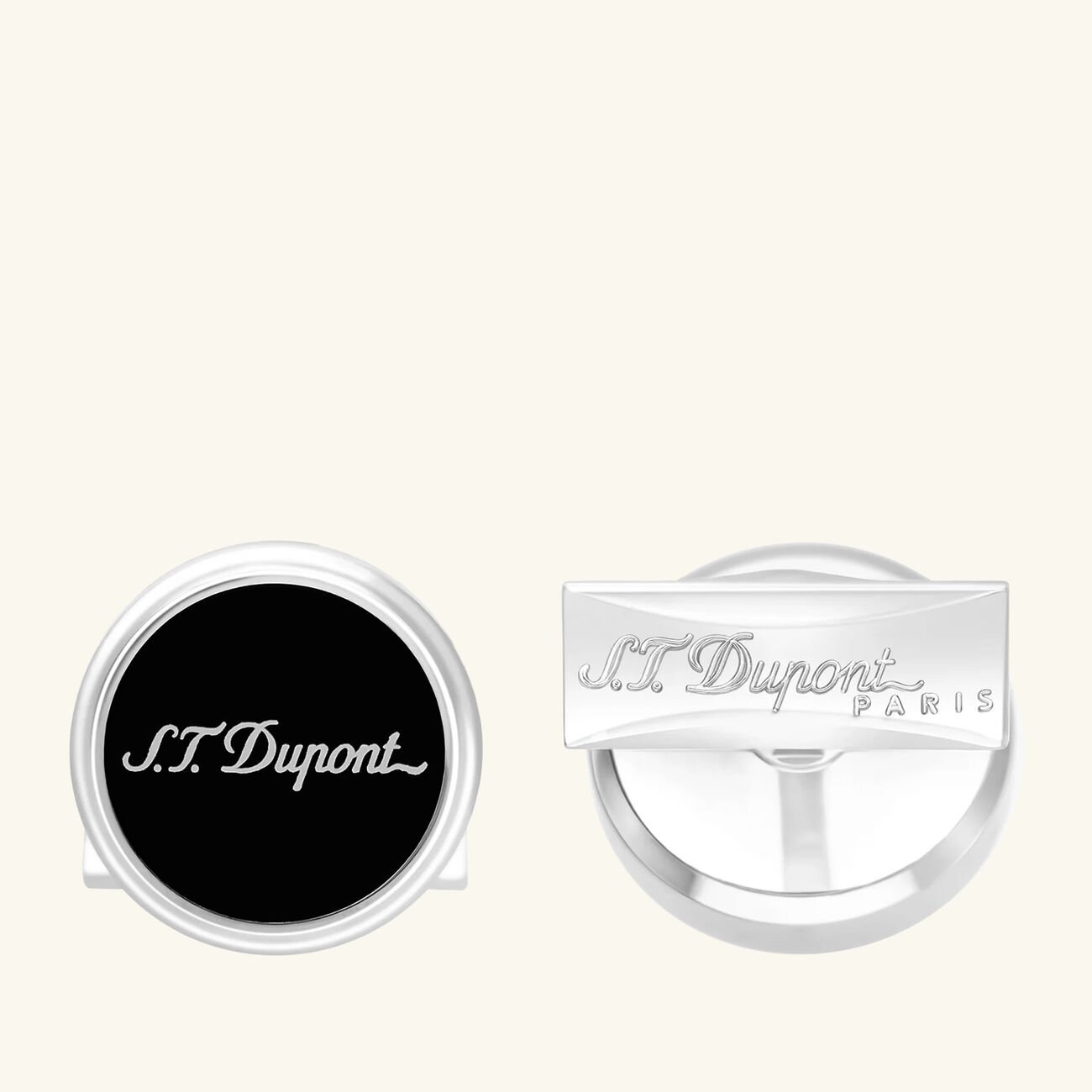 Cufflinks Black st dupont cufflinks black