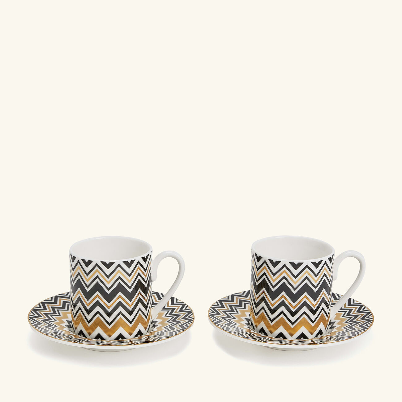 Zig Zag Coffee Cup & Saucer Pattern missoni home zig zag coffee cup saucer pattern