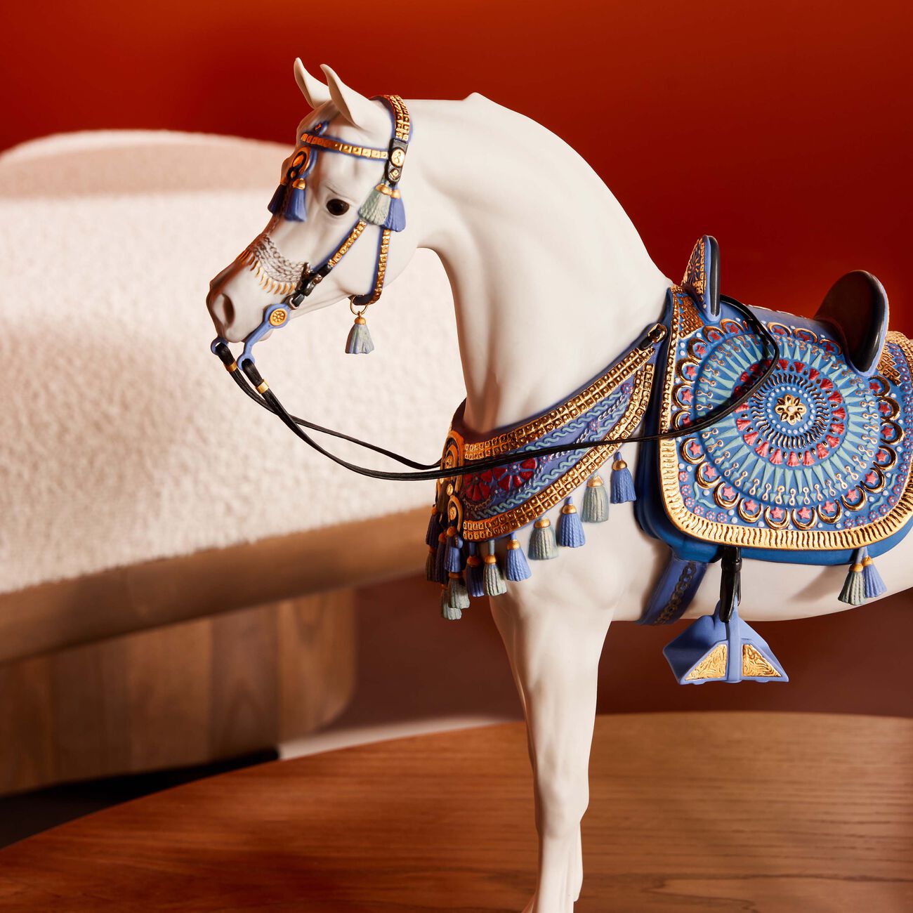 lladro arabian pure breed horse sculpture large white limited edition