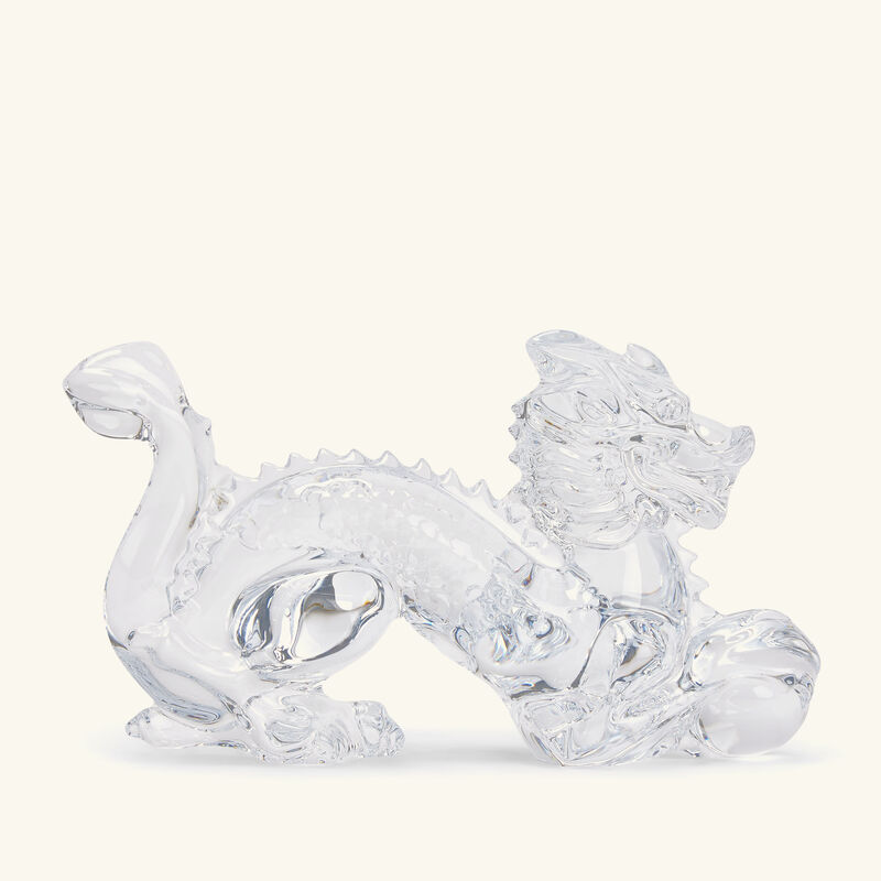 baccarat zodiaque dragon figurine mini clear