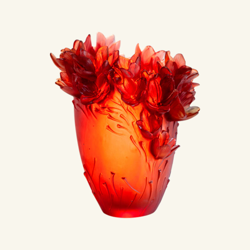 Safran Vase Medium Red daum safran vase medium red