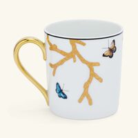 bernardaud aux oiseaux mug gold