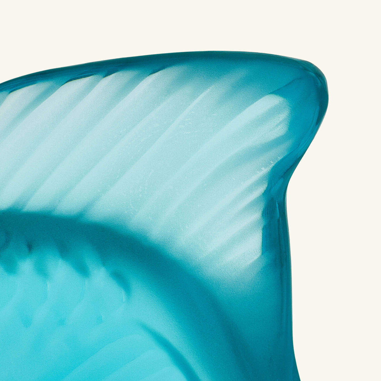 lalique fish figurine mini pale turquoise