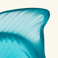 lalique fish figurine mini pale turquoise
