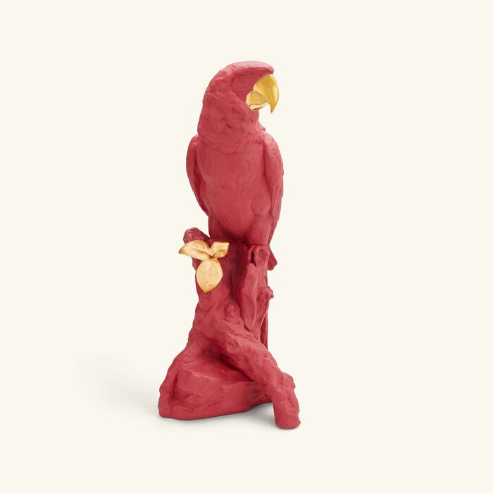 lladro macaw bird sculpture large pink limited edition