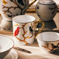 Aux Oiseaux Mug Gold Set Of 2 bernardaud aux oiseaux mug gold set of 2